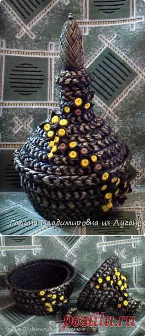 Графин - шкатулка из футболок