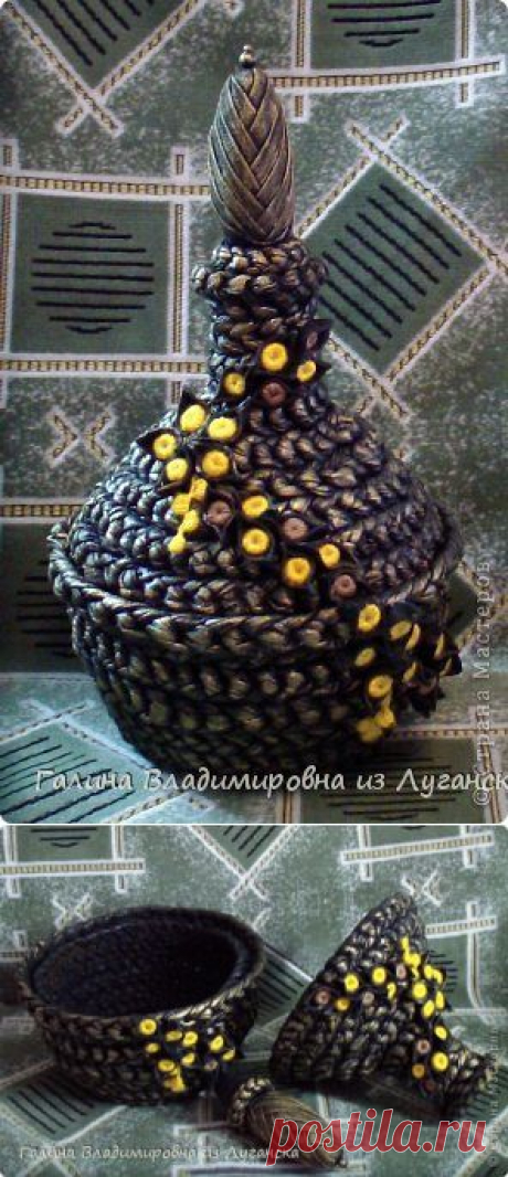Графин - шкатулка из футболок