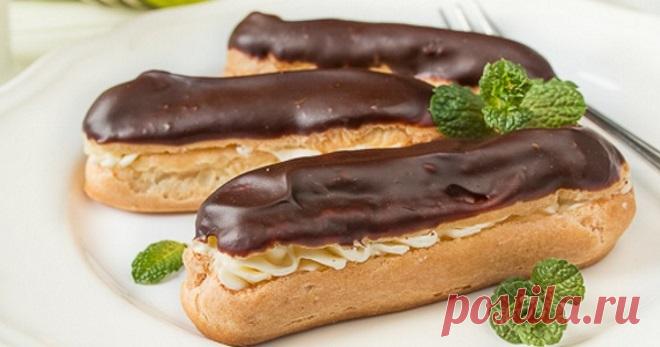 Эклеры в домашних условиях - рецепты теста и начинки | О вкусной еде