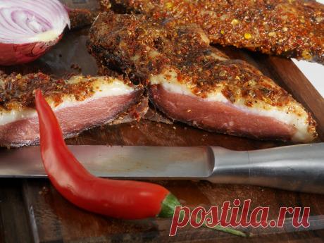 Вяленая гусиная грудка.