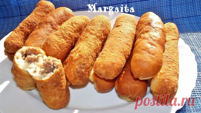 ПИРОЖКИ С МЯСОМ​​​​. сразу замешивается безопарное дрожжевое тесто, ставится в холодильник и там быстро подходит самостоятельно.  если будет стоять долго в холодильнике, оно не перекиснет.