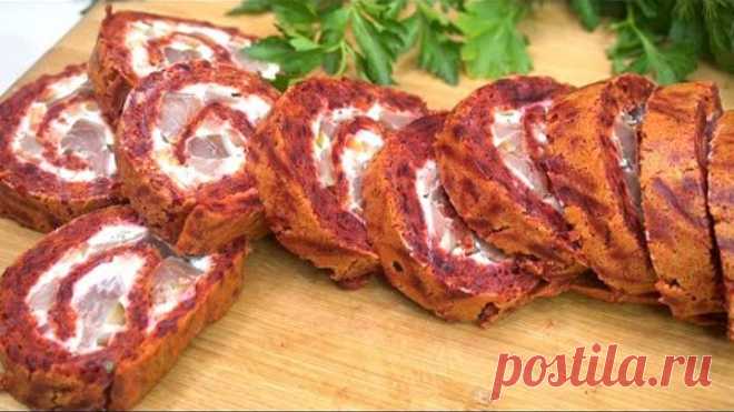 Хоть 2 порции делай все равно не хватит ПРОВЕРЕНО! Очень вкусный закусочный рулет.