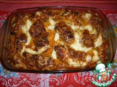 Курица с рисом, запечённая в духовке - кулинарный рецепт