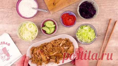 Куриная шаурма по-домашнему для большого застолья