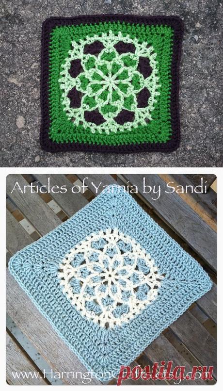 КВАДРАТ С АЖУРНЫМ РИСУНКОМ - Все в ажуре... (вязание крючком) - Страна Мам