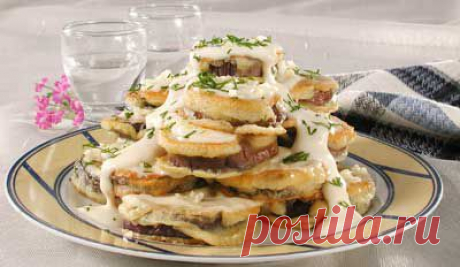 Торт из баклажанов. - Рецепты - Доставка пиццы, обедов, суши, питьевой воды домой и в офис, банкет, кейтеринг, организация мероприятий в Петербурге