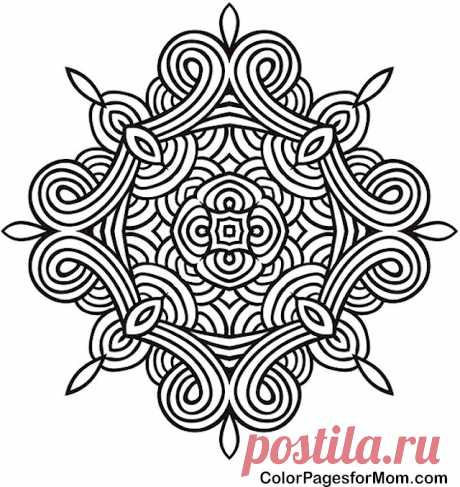 Mandala 38 Advanced Coloring Page