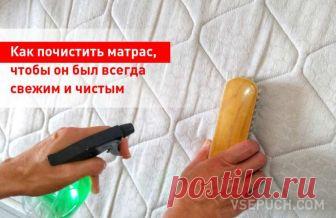 Как почистить матрас, чтобы он был всегда свежим и чистым