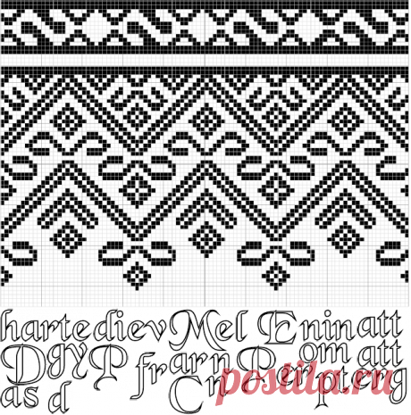 Charted Patterns from Medieval Egypt - Pattern Darning | Embroidery | Textiles