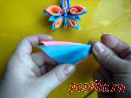 Домашняя волшебница - Мастер-класс МК Лепесток канзаши с завитком, видео (автор Оксана)