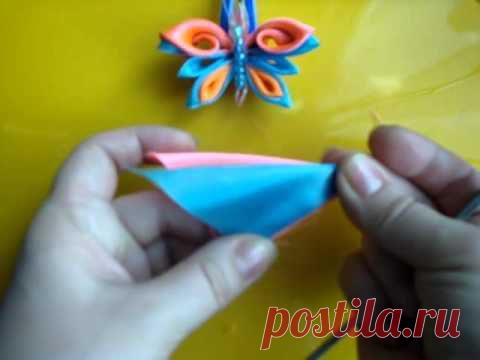 Домашняя волшебница - Мастер-класс МК Лепесток канзаши с завитком, видео (автор Оксана)
