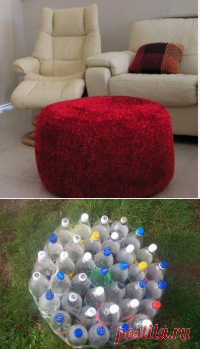 МК Пуфик для дачи своими руками