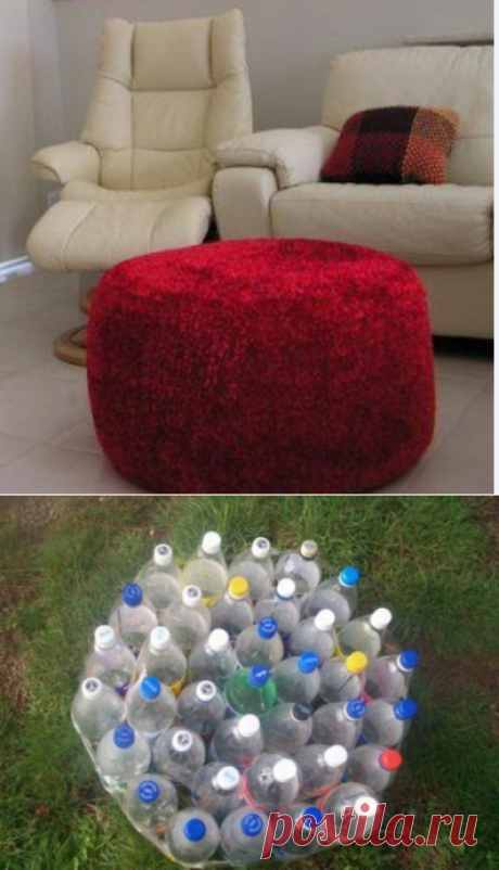 МК Пуфик для дачи своими руками