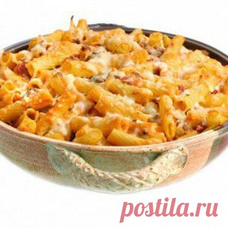 Запеченная золотистая паста с сыром рецепт – итальянская кухня, детское меню: паста и пицца