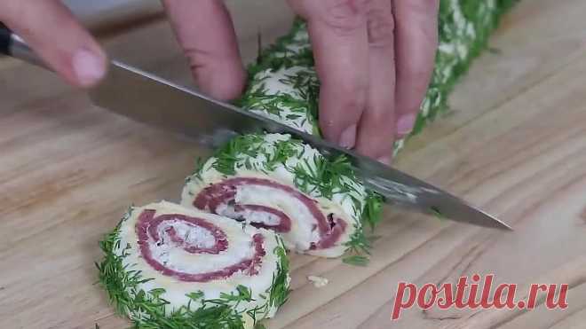 Рулет из плавленного сырка