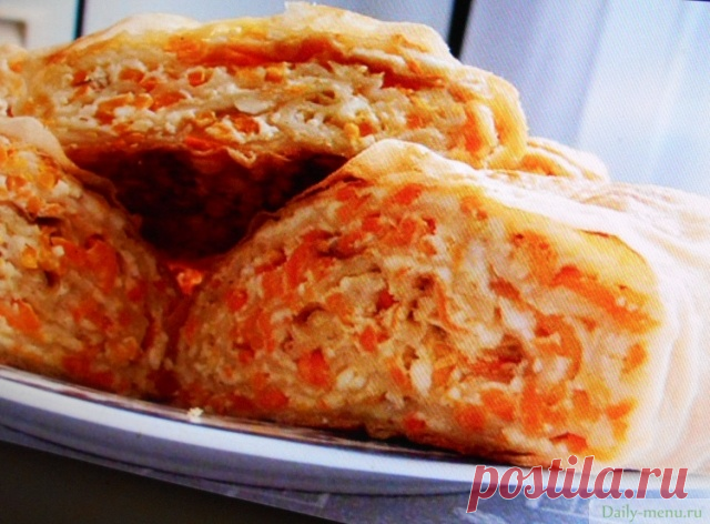 Рулет из лаваша пикантный 