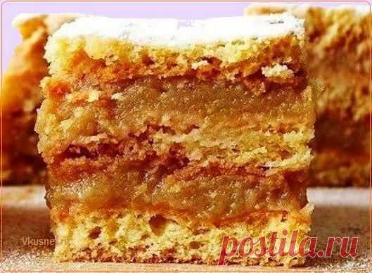 Слоеный яблочный пирог | Рецепты вкусно