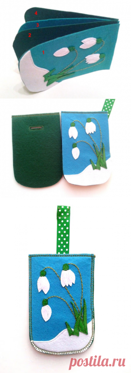 inventore Restless: Come fare una borsa di feltro con un nastro scorrevole? Descrizione passo passo.