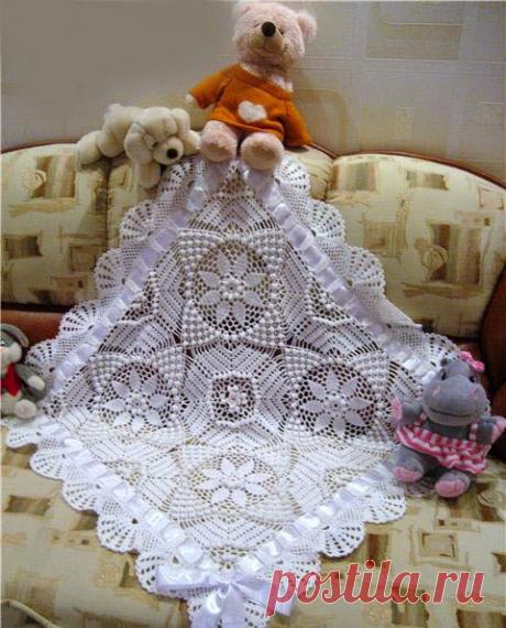 Ivelise Feito à Mão: Manta Linda De Crochê