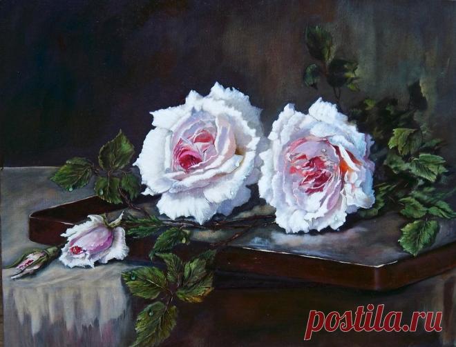 Схема вышивки «розы» - Вышивка крестом