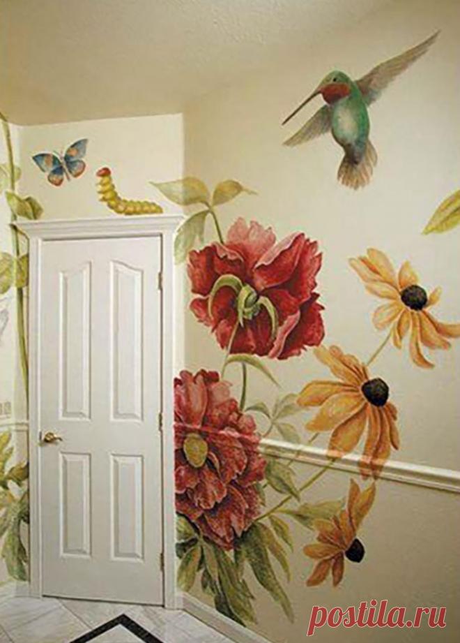 Рисунки на стенах в квартире