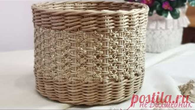 Ажурная Шкатулка из Газетных Трубочек и Макраме от,, Я Не Волшебник,,