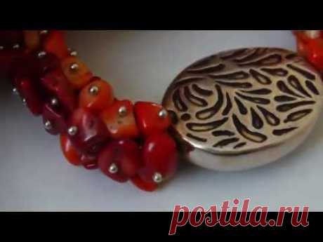 Коллекция авторских украшений № 2.Jewellery made of natural stones. Necklaces, bracelets.