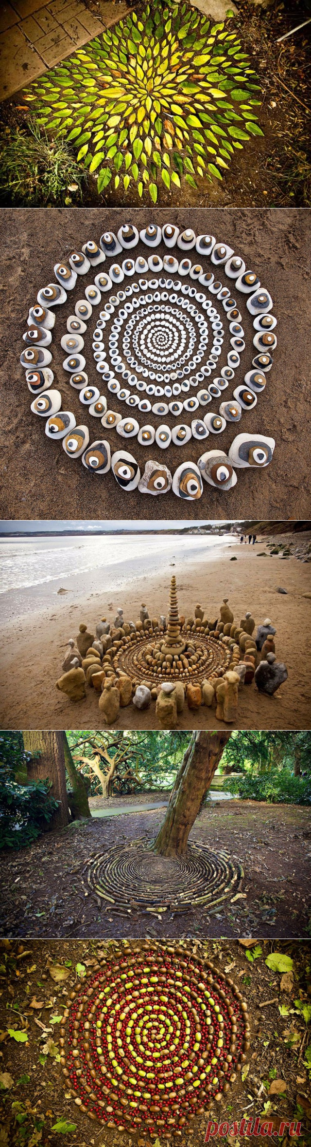 Красочный осенний лэнд-арт Джеймса Бранта