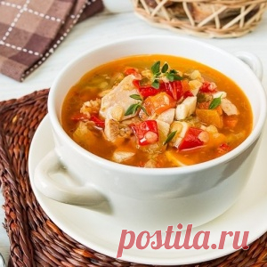 СУП ИЗ КУРИЦЫ С КРАСНОЙ ЧЕЧЕВИЦЕЙ И ПЕРЦЕМ - МирТесен