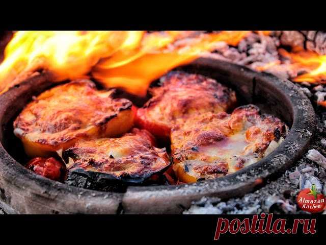 Epic Stuffed Peppers! - Cooking Outside on Winter Coal baked organic peppers stuffed with homemade sausage filling cooked in clay cookware, on coals. Beautiful winter scenery and incredible food. Enjoy!

Interested in our custom knives? Write us on Facebook:
https://www.facebook.com/AlmazanKitchenRecipes
