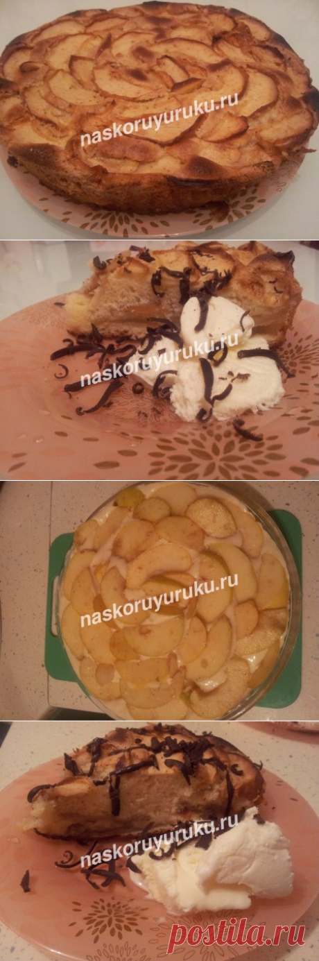 Шарлотка с яблоками, рецепт с фото пошагово в духовке