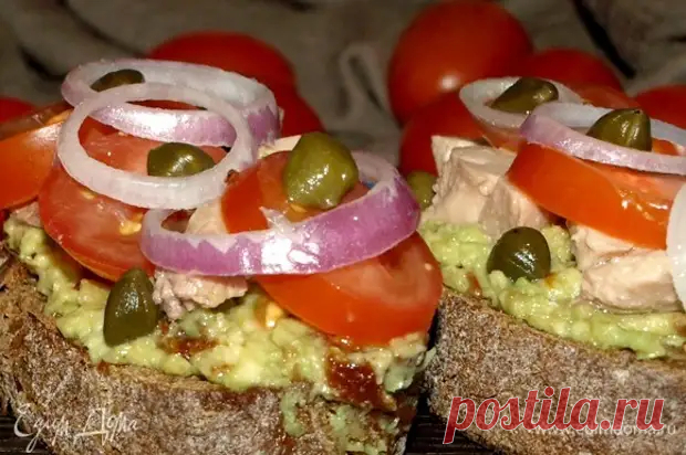 Брускетты с авокадо, печенью трески и помидорами - Будет вкусно - 9 марта - 43378859985 - Медиаплатформа МирТесен