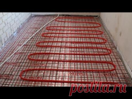 Водяной теплый пол. Часть 2. Монтаж труб