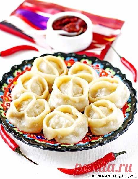 Манты из рубленного мяса + приправа Ладжан