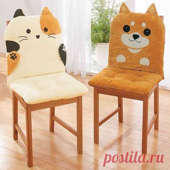 Милая, легко выполнимая идея одежки для стульев