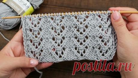 Ажурний рисунок спицами