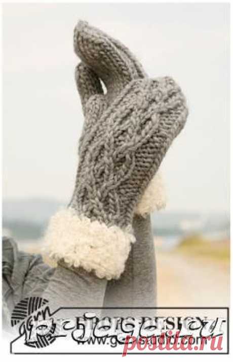 Вязание спицами для женщин варежки от Drops