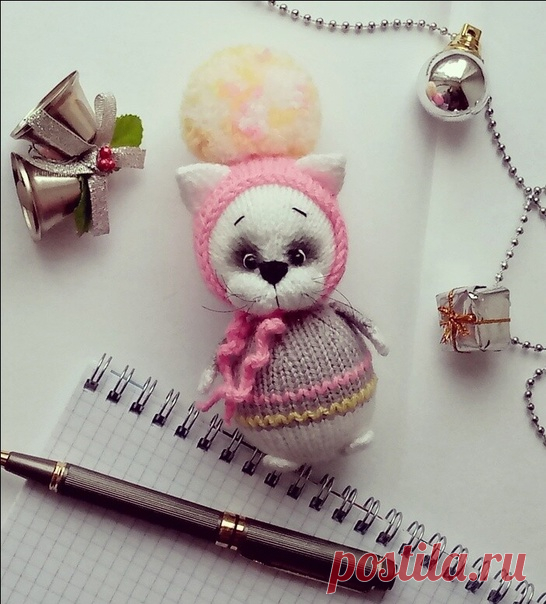 #ручная_работа #кошечка_спицами #котикиLoveKathyToys#