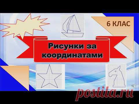 Рисунки за координатами. 6 клас. Координатна площина.