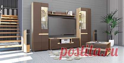 Белорусская гостиная Леонардо (Сонома) от Мебель Неман  – Купить в Москве