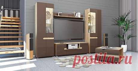 Белорусская гостиная Леонардо (Сонома) от Мебель Неман  – Купить в Москве