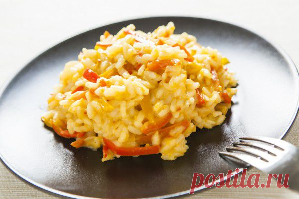 Постный рис с болгарским перцем/ Вкусные рецепты