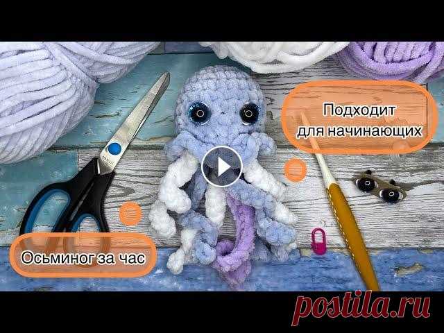 ОСЬМИНОГ КРЮЧКОМ ⭐️подробнейший мастер-класс⭐️ в котором есть все о том, как вязать игрушки крючком Для вашего удобства поиска приемов вязания для начинающих, пишу тайминг: 1:34 Как связать кольцо амигуруми? 2:24 Как вязать столбик без накида? 3:30 К...