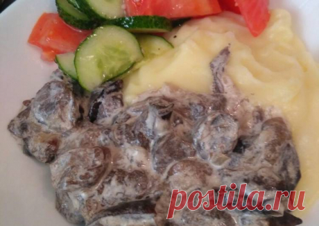 Грибы в сметане Автор рецепта Ирина Каширина - Cookpad