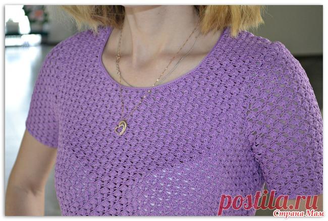 Летняя кофточка крючком 