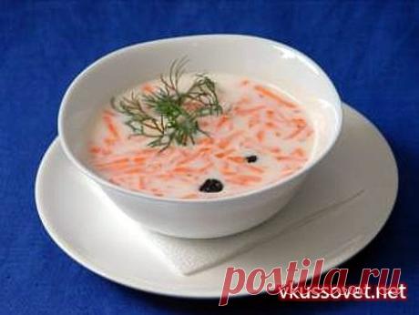 Суп с морковью и изюмом