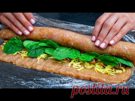 Это не РУЛЕТ! Вот как я готовлю КУРИНЫЕ КОТЛЕТЫ. С начинкой-СЮРПРИЗОМ!