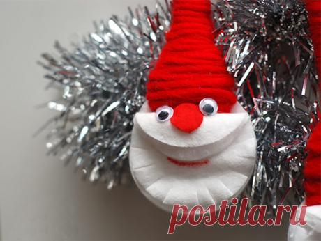 Поделки из ватных дисков на Новый год своими руками, мастер-классы