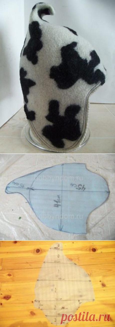 МК.Валяная шапка для бани Гномик ХОББИн ДОМ