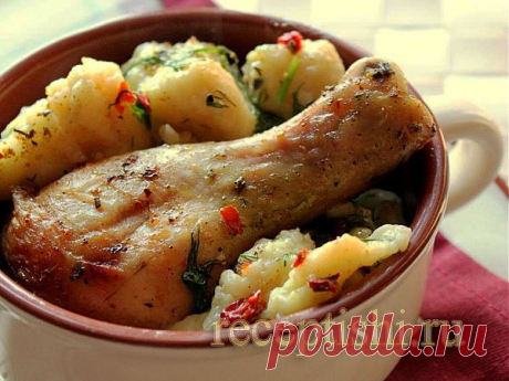Курица тушеная с галушками | Кулинарные рецепты с фото на Рецептыши.ру